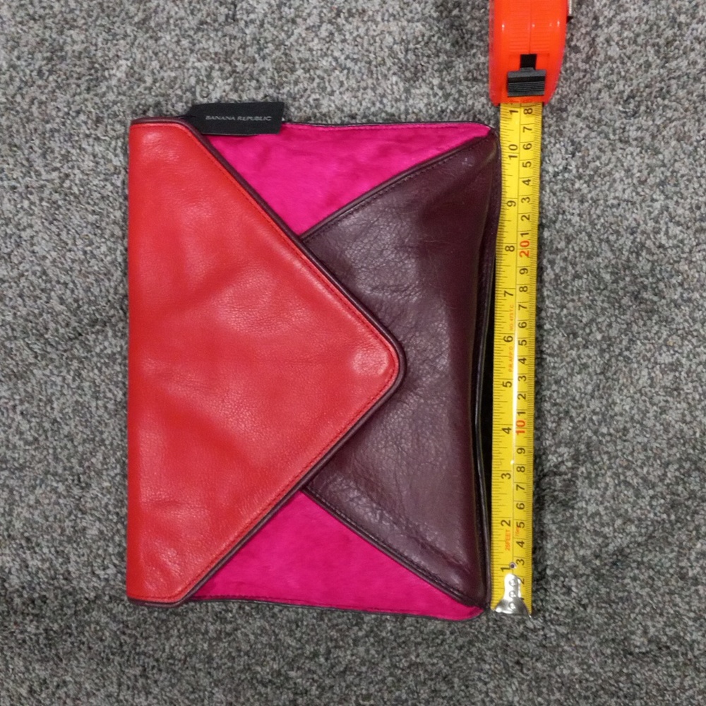 Banana Republic Multi Colored Leather and CowHide Shoulder or Clutch Handbag - Picture 4 of 5